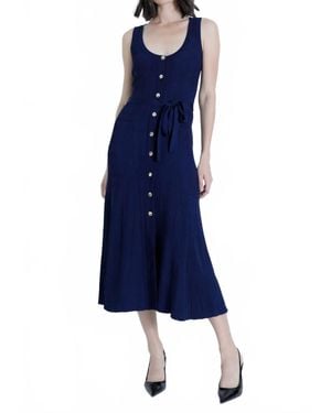 Karina Grimaldi Mila Knit Maxi Dress - Blue