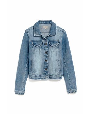 Tractr Girl's Basic Denim Jacket - Blue