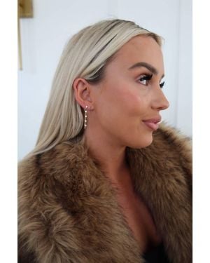 Chansuttpearls The Lola Drop Earrings - Brown