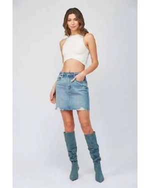 Hidden Jeans Peyton Denim Mini Skirt - Blue