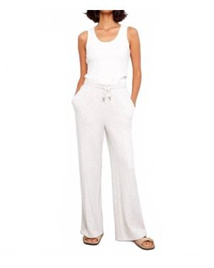 Charlie b Scuba Wide Leg Pant - White