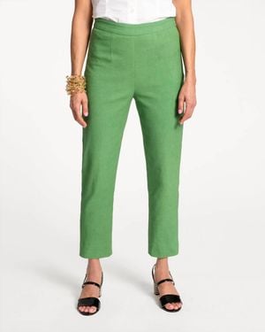 Frances Valentine Lucy Cotton Stretch Pant - Green