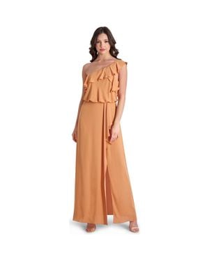 BCBGMAXAZRIA Dahlia Bridesmaid Formal Evening Dress - Brown