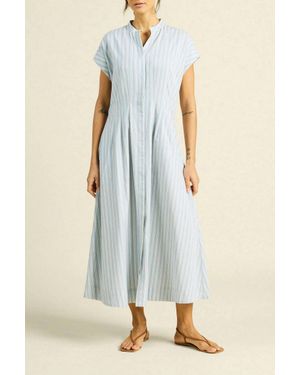 Trovata James Midi Shirt Dress - Blue