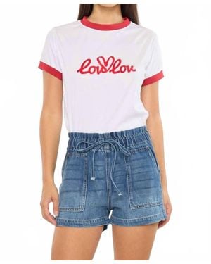 Kancan Paper Bag Shorts - Blue