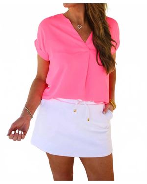 Jess Lea Whitney Short Sleeve Top - Pink