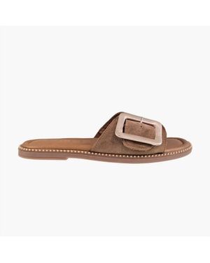 ATELIER Bryce Suede Sandals - Brown