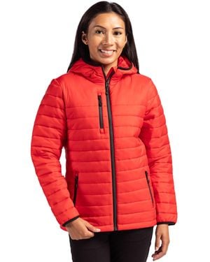 Clique Valhalla Full Zip Puffer Jacket - Red