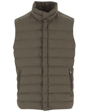 Herno Military Padded Nylon Vest - Green