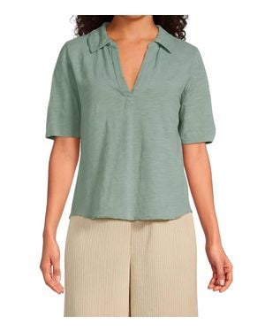 Mod-o-doc Half Sleeve Easy Polo Tee - Green
