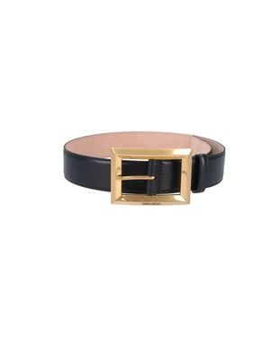 Jimmy Choo Arlie Calf Leather Belt - Black