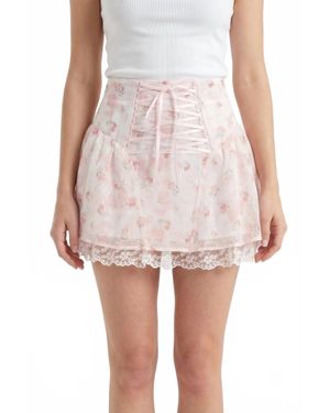 Kestan Elaine Mini Skirt - Pink