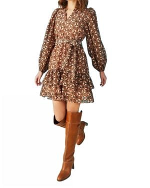 Marie Oliver Preston Dress - Brown