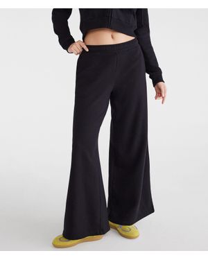 Aéropostale Mid-Rise Super Wide Leg Sweatpants - Blue