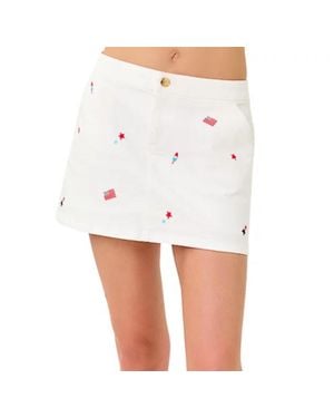 Lilly Pulitzer Colette Denim Skort - White