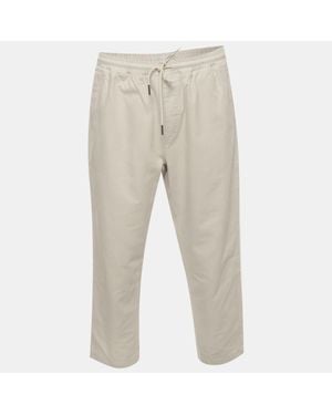 Kith Cream Gabardine Relaxed Fit Sweat Pants - Natural