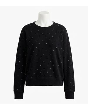 Z Supply Sparkle Embellished Sweatshirt - Black