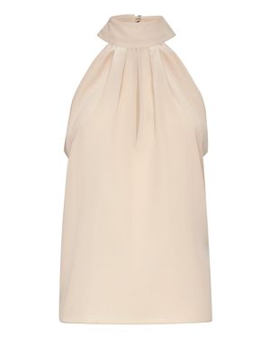 Philipp Plein Silk Top - Natural