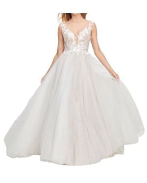 Watters Ethereal Romance A-Line Dress - White