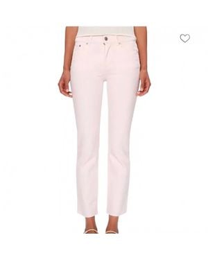 DL1961 Mara Straight Mid Rise Ankle Jeans - Pink