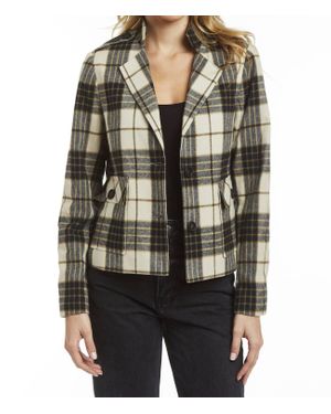 Drew Fergie Plaid Shirt Jacket - Black