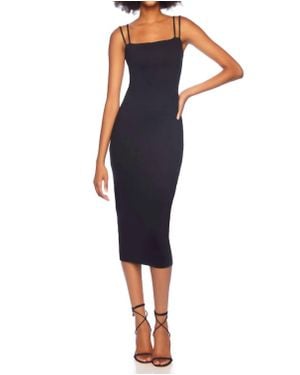 Susana Monaco Double String Midi Dress - Blue