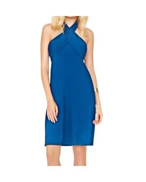 Gottex Lattice Beach Dress - Blue