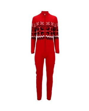 Perfect Moment One-Piece Ski Jumpsuit - Red