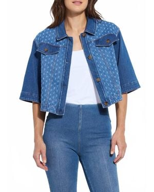 Lyssé Thea Crop Jacket - Blue