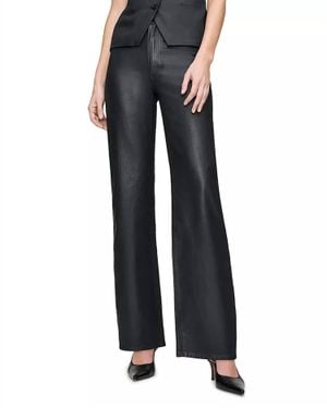 DL1961 Karmine Refined Wide Leg Pant - Black