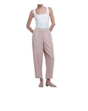 Dāl the Label Mid-Rise Tapered Pants - Natural