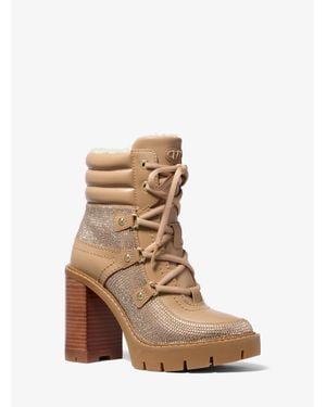 Michael Kors Asher Crystal Embellished Boot - Natural