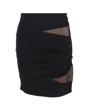 Alexander Wang Mesh Accent Mini Skirt - Black