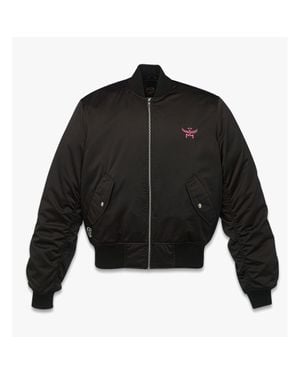 MCM X Snipes Satin Bomber Jacket - Black
