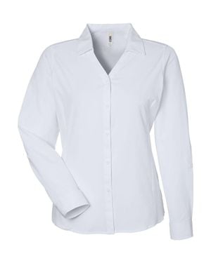 CORE365 Ultra Uvp Long Sleeve Marina Shirt - White