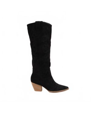 Ccocci Beatrice Western Stitched Boots - Black