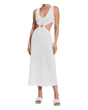 Devon Windsor Sonya Crochet Cutout Dress - White
