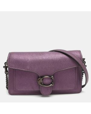 COACH Tabby Leather Crossbody Bag - Purple