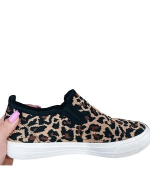 Very G So Fly Leopard Slip On Sneakers - Black