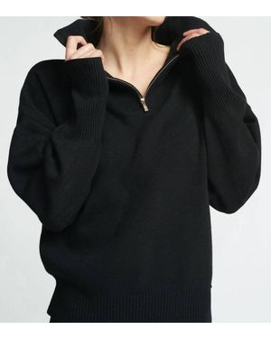 Lune Active Olly Half Zip Sweater - Black