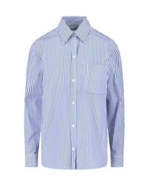 Sibel Saral Striped Cotton Shirt - Blue
