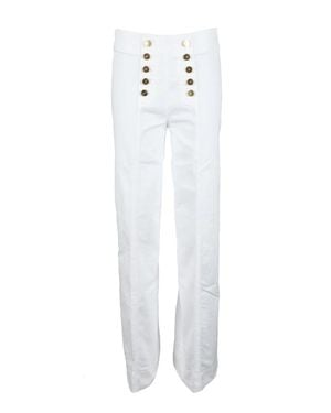 The Seafarer High-Waisted Jeans - White