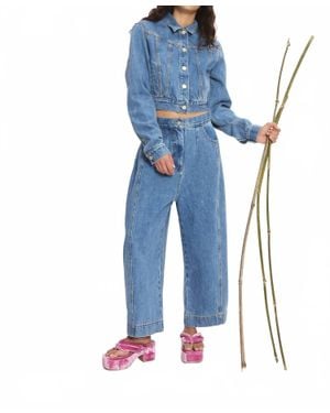 ALÉMAIS Stephi Cocoon Leg Jean - Blue