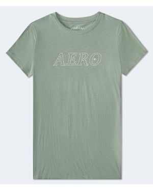 Aéropostale Rhinestone Graphic Tee - Green