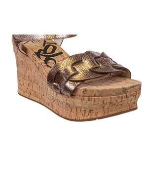 Otbt Charleston Wedge Sandals - Metallic