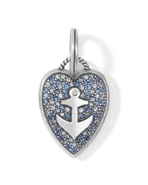 Brighton Anchor & Soul Heart Charm - Metallic