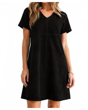 Joh Audrey V-Neck Dress With Pockets - Black
