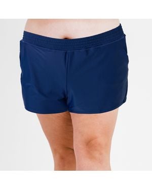 Calypsa Plus Classic Fit Swim Shorts With Panty - Blue