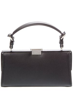 Michael Kors Gwyneth Leather Frame Bag - Black