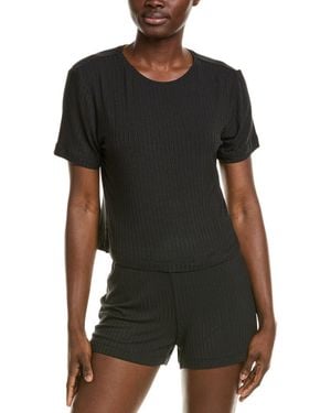 NATORI EDIT Skye Rib Top - Black